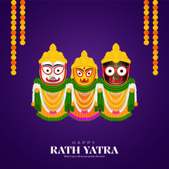 Jagannath Rath Yatra Social Media Poster, Banner, Web Banner , Print Design