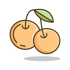 cheery icon design vector template