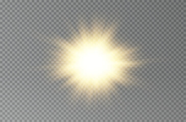 Light star gold png. Light sun gold png. Light flash gold png. vector illustrator. summer season beach	
