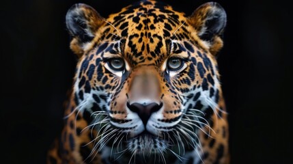 Obraz premium Close-up Portrait of a Jaguar