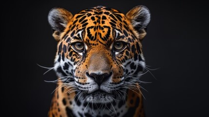 Obraz premium Close-Up Portrait of a Jaguar