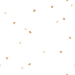 Seamless gold star pattern design element