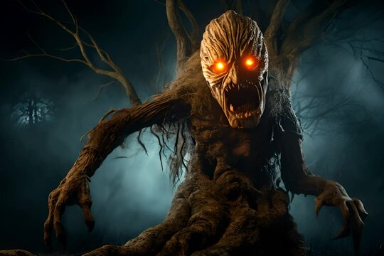 Ancient Tree with a Mysterious Face
