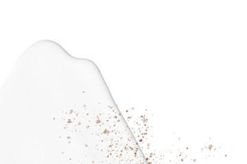 Gold glitter on white paint png design space