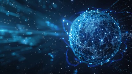 Concepts of digital worlds in cyber space, futuristic energy technology and internet connections, neon colors and future energy technology.