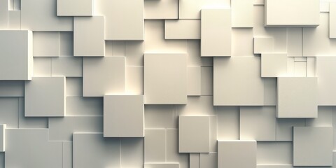 Obraz premium Abstract 3D White Geometric Background