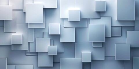 Obraz premium Abstract Geometric Background with Overlapping Squares