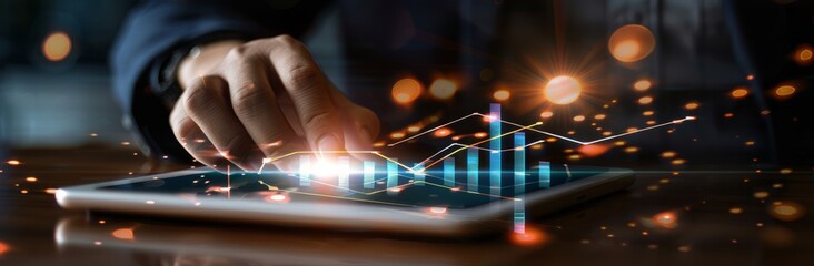 Businessmen are trading in the stock market