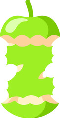 Apple Letter Alphabet Vector Element