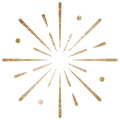 New year firework element transparent png