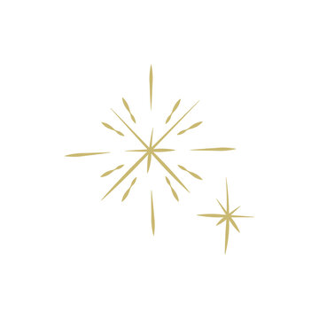 Png gold sparkle icon light effect style