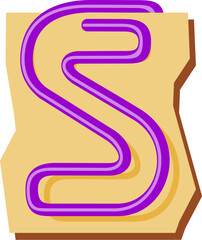 Paper Clip Letter Alphabet Vector Element