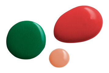 Colorful color paint drops png creative art graphic element