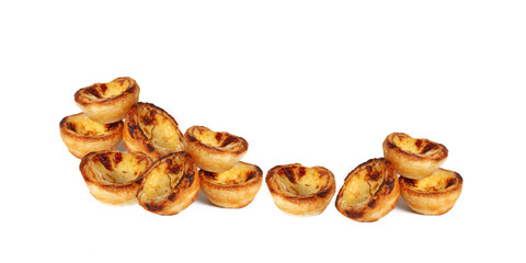 banner of pastel de nat specialty food of portugal 
