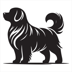 Dog vector silhouette logo