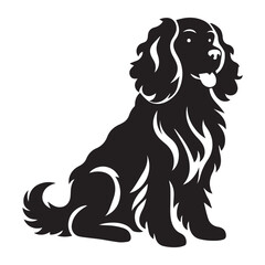 Dog vector silhouette