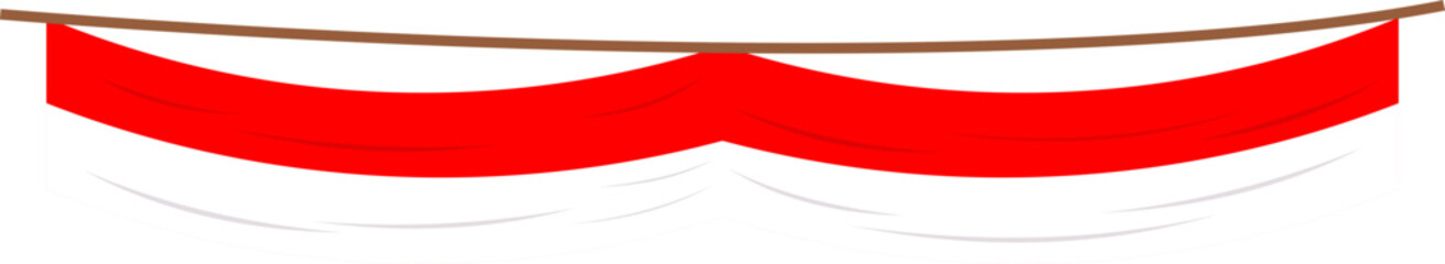 Indonesian Flag Hanging Decoration