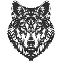 Wolf Vintage Logo Stock Vector