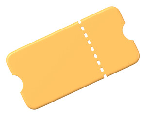 Discount coupon icon  png sticker, 3D rendering illustration, transparent background