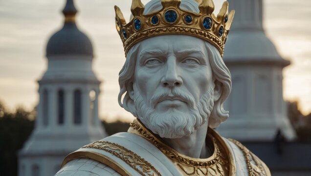 marble statue of king