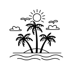 Obraz premium Beach Icon