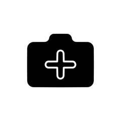 Add photo icon, flat, camera icon with plus, user interface icon, add picture button. Neomorphism. Vector EPS10