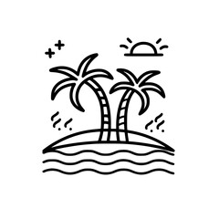 beach icon, summer icon, sea icon, sun icon, vacation icon, holiday icon, travel icon, hotel icon, nature icon, tourism icon, plane icon, relaxation icon, sand icon, umbrella icon, mountain icon, airp