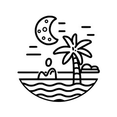 beach icon, summer icon, sea icon, sun icon, vacation icon, holiday icon, travel icon, hotel icon, nature icon, tourism icon, plane icon, relaxation icon, sand icon, umbrella icon, mountain icon, airp