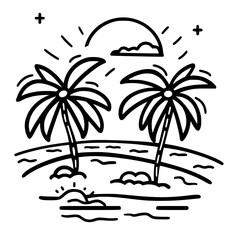 beach icon, summer icon, sea icon, sun icon, vacation icon, holiday icon, travel icon, hotel icon, nature icon, tourism icon, plane icon, relaxation icon, sand icon, umbrella icon, mountain icon, airp