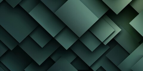 Obraz premium Abstract Geometric Pattern of Green Squares
