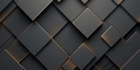 Fototapeta premium Abstract Black and Gold Geometric Background