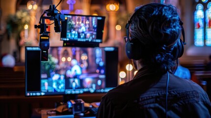 Remote Streaming Worship Service for Faith Community Gathered Virtually through Modern Multimedia Technologies