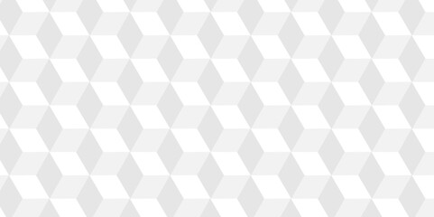 Fototapeta premium Vector of cube geometric pattern grid backdrop triangle background. Abstract cube geometric tile and mosaic wall or grid backdrop hexagon technology. white or gray geometric block cube structure.