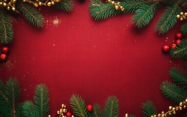 Festive Christmas Background with Space for Text