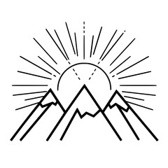 MOUNTAIN SVG, MOUNTAIN Clipart, Cut files For Cricut, mountain cut files, Nature svg, Camping mountain svg, Mountain and Forest, Hunting svg, Hiking svg, Outdoors svg, mountain range svg, Mountains Si