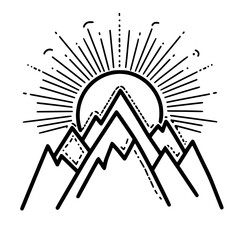 MOUNTAIN SVG, MOUNTAIN Clipart, Cut files For Cricut, mountain cut files, Nature svg, Camping mountain svg, Mountain and Forest, Hunting svg, Hiking svg, Outdoors svg, mountain range svg, Mountains Si