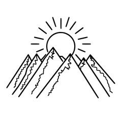 MOUNTAIN SVG, MOUNTAIN Clipart, Cut files For Cricut, mountain cut files, Nature svg, Camping mountain svg, Mountain and Forest, Hunting svg, Hiking svg, Outdoors svg, mountain range svg, Mountains Si