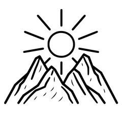 MOUNTAIN SVG, MOUNTAIN Clipart, Cut files For Cricut, mountain cut files, Nature svg, Camping mountain svg, Mountain and Forest, Hunting svg, Hiking svg, Outdoors svg, mountain range svg, Mountains Si