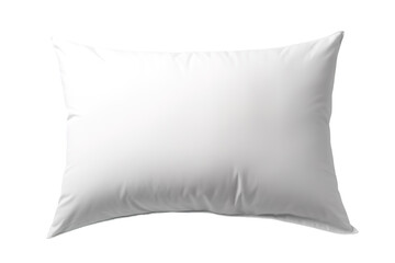 A Pristine White Pillow Awaits Its Slumbering Guest on a Clear PNG or White Background.
