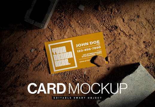 Business Card Mockup Template