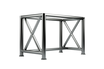 A Sleek And Sturdy Steel Structure For Versatile Event Setup on a Clear PNG or White Background.
