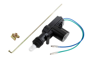 Car door central lock mechanism, isolated