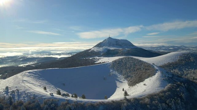 Puy de Pariou neige
