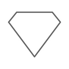 Stroke diamond geometric shape transparent png