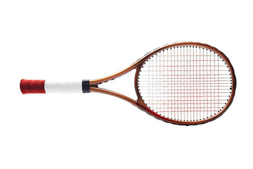 A Timeless Tennis Racket, Ready for the Match on a Clear PNG or White Background.