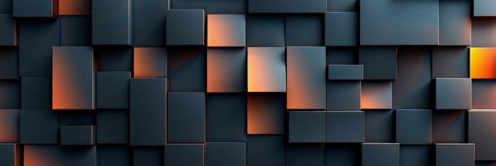 Abstract Geometric Pattern with Warm Hues