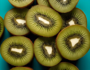 slices of kiwi, kiwi fruit slices, slices of fruit