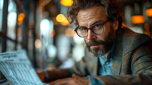 A photographic style of a financial analyst deeply focused on an open spreadsheet on their laptop, modern office setting, intense concentration, multiple columns of data on the screen, bright daylight