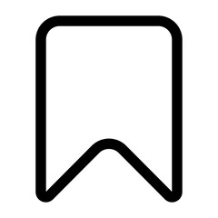Bookmark outlined icon png for social media app