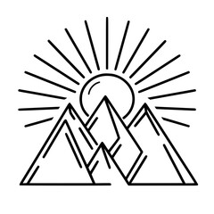 MOUNTAIN SVG, MOUNTAIN Clipart, Cut files For Cricut, mountain cut files, Nature svg, Camping mountain svg, Mountain and Forest, Hunting svg, Hiking svg, Outdoors svg, mountain range svg, Mountains